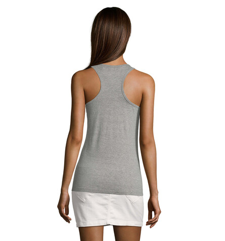 JUSTIN DAMEN TANK TOP 150g - Graue Melange bedrucken, Art.-Nr. S01826-GM-XL JUSTIN DAMEN TANK TOP 150g - Graue Melange bedrucken, Art.-Nr. S01826-GM-XL
