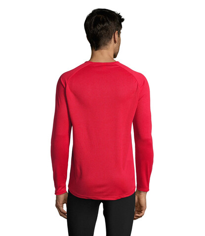 SPORTY LSL MEN T-SHIRT - Red bedrucken, Art.-Nr. S02071-RD-XXL SPORTY LSL MEN T-SHIRT - Red bedrucken, Art.-Nr. S02071-RD-XXL