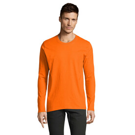 IMPERIAL LSL MEN T-Shirt190 - Orange bedrucken, Art.-Nr. S02074-OR-XXL