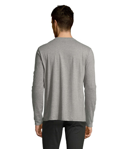 IMPERIAL LSL MEN T-Shirt190 - Graue Melange bedrucken, Art.-Nr. S02074-GM-XXL IMPERIAL LSL MEN T-Shirt190 - Graue Melange bedrucken, Art.-Nr. S02074-GM-XXL