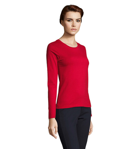 IMPERIAL Women lsl 190g - Red bedrucken, Art.-Nr. S02075-RD-L IMPERIAL Women lsl 190g - Red bedrucken, Art.-Nr. S02075-RD-L