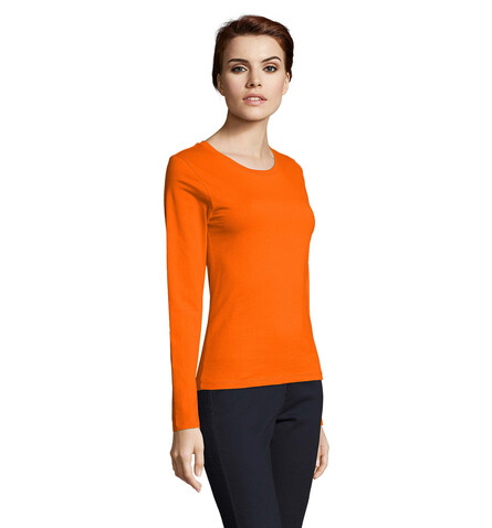 IMPERIAL Women lsl 190g - Orange bedrucken, Art.-Nr. S02075-OR-XL