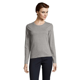 IMPERIAL Women lsl 190g - Graue Melange bedrucken, Art.-Nr. S02075-GM-M