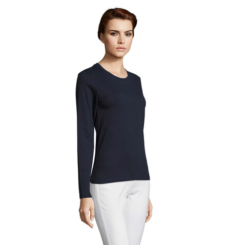 IMPERIAL Women lsl 190g - French Navy bedrucken, Art.-Nr. S02075-FN-L IMPERIAL Women lsl 190g - French Navy bedrucken, Art.-Nr. S02075-FN-L