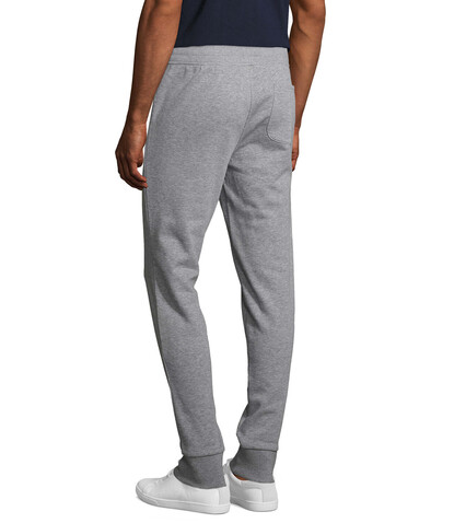 JAKE MEN JOG PANTS - Grau-Melange 2 bedrucken, Art.-Nr. S02084-GY-XXL