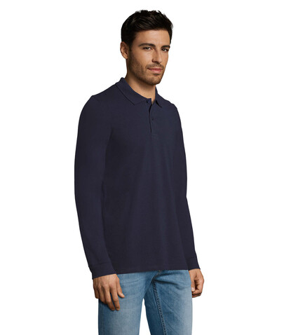 PERFECT MEN LSL POLO 180g - French Navy bedrucken, Art.-Nr. S02087-FN-3XL PERFECT MEN LSL POLO 180g - French Navy bedrucken, Art.-Nr. S02087-FN-3XL