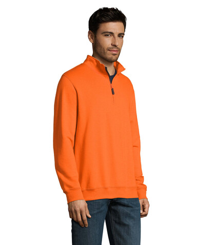 STAN Sweater Zip Kragen 260 - Orange bedrucken, Art.-Nr. S02088-OR-3XL STAN Sweater Zip Kragen 260 - Orange bedrucken, Art.-Nr. S02088-OR-3XL