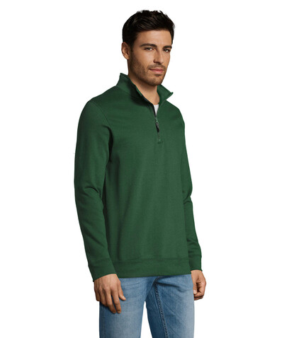 STAN Sweater Zip Kragen 260 - Bottle Green bedrucken, Art.-Nr. S02088-BO-M STAN Sweater Zip Kragen 260 - Bottle Green bedrucken, Art.-Nr. S02088-BO-M