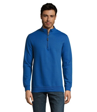 STAN Sweater Zip Kragen 260 - Royal Blue bedrucken, Art.-Nr. S02088-RB-L STAN Sweater Zip Kragen 260 - Royal Blue bedrucken, Art.-Nr. S02088-RB-L