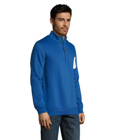 STAN Sweater Zip Kragen 260 - Royal Blue bedrucken, Art.-Nr. S02088-RB-L STAN Sweater Zip Kragen 260 - Royal Blue bedrucken, Art.-Nr. S02088-RB-L