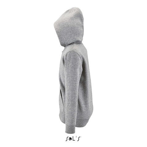 STONE KINDER HOODIE  260g - Grau-Melange 2 bedrucken, Art.-Nr. S02092-GY-XL