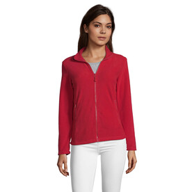 NORMAN DAMEN FLEECE 220 - Red bedrucken, Art.-Nr. S02094-RD-S