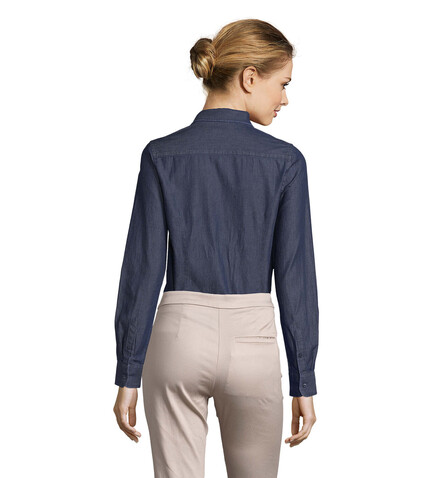 BARRY WOMEN DENIM SHIRT - Brut Denim bedrucken, Art.-Nr. S02101-EV-XXL