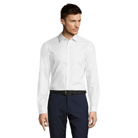 BRODY MEN HERRINGBONE - White bedrucken, Art.-Nr. S02102-WH-XXL