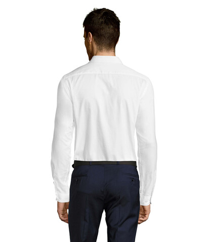 BRODY MEN HERRINGBONE - White bedrucken, Art.-Nr. S02102-WH-3XL
