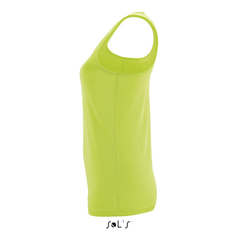SPORTY TT WOMEN TANK TOP - Apple Green bedrucken, Art.-Nr. S02117-AG-S