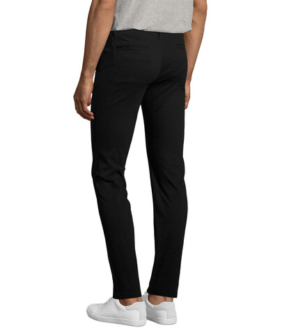 JULES MEN 35 CHINO TROUSERS - Schwarz bedrucken, Art.-Nr. S02120-BK-XS