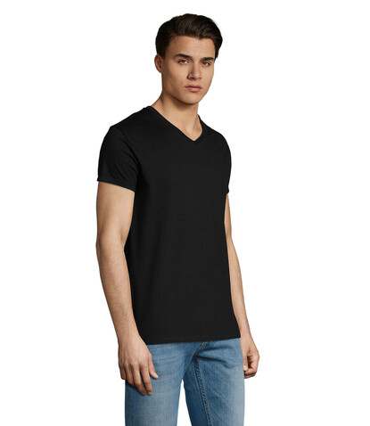 IMPERIAL HERREN V SHIRT 190-WH-3XL - Deep Black bedrucken, Art.-Nr. S02940-DB-XL IMPERIAL HERREN V SHIRT 190-WH-3XL - Deep Black bedrucken, Art.-Nr. S02940-DB-XL