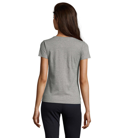 IMPERIAL WOMENV T-SHIRT 190 - Graue Melange bedrucken, Art.-Nr. S02941-GM-M IMPERIAL WOMENV T-SHIRT 190 - Graue Melange bedrucken, Art.-Nr. S02941-GM-M
