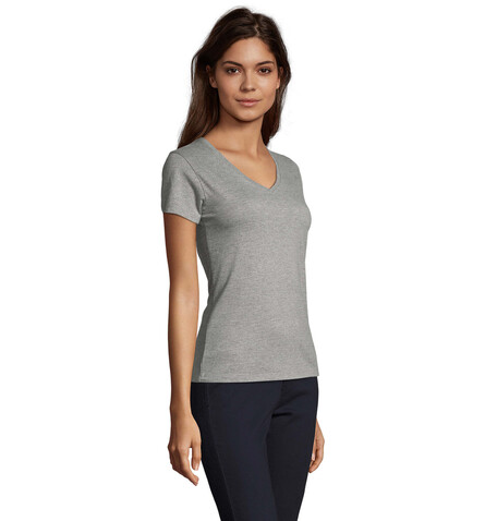 IMPERIAL WOMENV T-SHIRT 190 - Graue Melange bedrucken, Art.-Nr. S02941-GM-M IMPERIAL WOMENV T-SHIRT 190 - Graue Melange bedrucken, Art.-Nr. S02941-GM-M