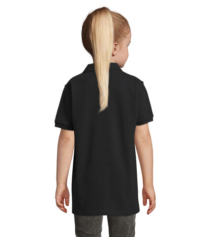 PERFECT KINDER POLO 180g - Schwarz bedrucken, Art.-Nr. S02948-BK-L