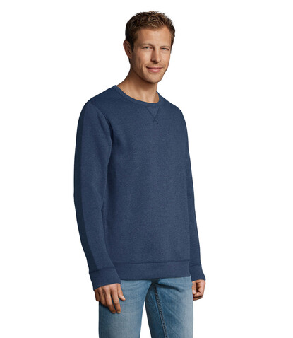 SULLY Herren Sweater 280g - Heather Denim bedrucken, Art.-Nr. S02990-HD-XS SULLY Herren Sweater 280g - Heather Denim bedrucken, Art.-Nr. S02990-HD-XS