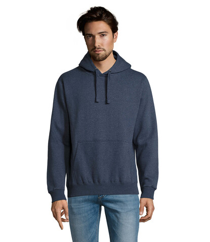 SPENCER Herren Sweater 280 - Heather Denim bedrucken, Art.-Nr. S02991-HD-XS