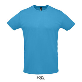 SPRINT UNIT-SHIRT 130g - Aqua bedrucken, Art.-Nr. S02995-AQ-S