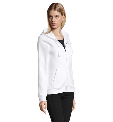 SPIKE HOOD DAMEN 280gr - White bedrucken, Art.-Nr. S03106-WH-L SPIKE HOOD DAMEN 280gr - White bedrucken, Art.-Nr. S03106-WH-L