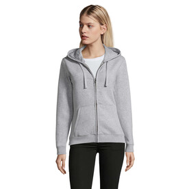 SPIKE HOOD DAMEN 280gr - Grau-Melange 2 bedrucken, Art.-Nr. S03106-GY-XXL