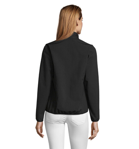 RADIAN WOMEN SOFTSHELL - Schwarz bedrucken, Art.-Nr. S03107-BK-M