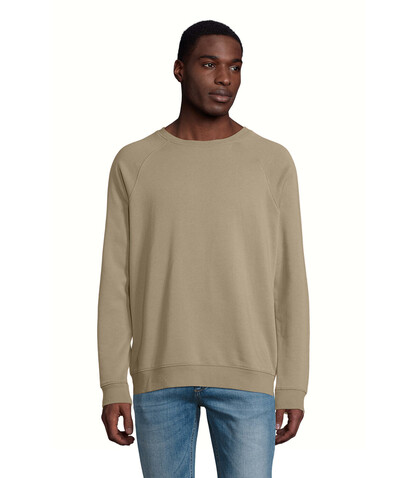 SPACE Unisex Sweater 280g - Khaki bedrucken, Art.-Nr. S03567-KH-M SPACE Unisex Sweater 280g - Khaki bedrucken, Art.-Nr. S03567-KH-M