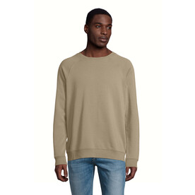 SPACE Unisex Sweater 280g - Khaki bedrucken, Art.-Nr. S03567-KH-M