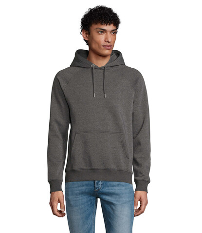 STELLAR Unisex Hoodie - Charcoal Melange bedrucken, Art.-Nr. S03568-CE-M