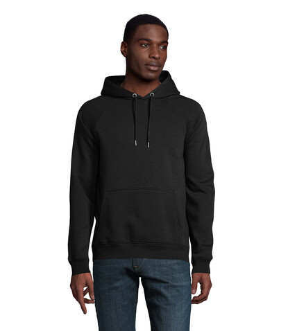 STELLAR Unisex Hoodie - Schwarz bedrucken, Art.-Nr. S03568-BK-XS