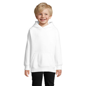 STELLAR KINDER KAPUZENPULLI - White bedrucken, Art.-Nr. S03576-WH-4XL