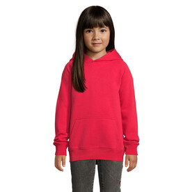 STELLAR KINDER KAPUZENPULLI - Red bedrucken, Art.-Nr. S03576-RD-4XL
