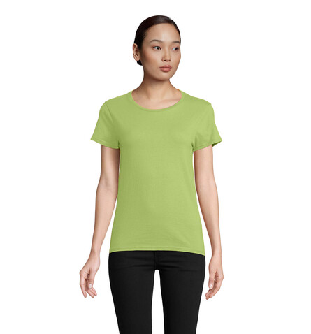 PIONEER WOMEN T-Shirt 175g - Apple Green bedrucken, Art.-Nr. S03579-AG-L