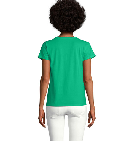 CRUSADER WOMEN T-Shirt 150g - Kelly Green bedrucken, Art.-Nr. S03581-KG-S