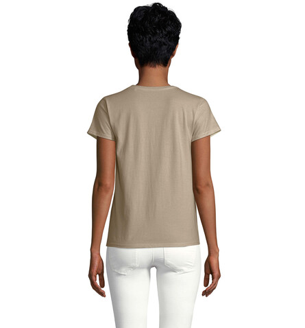 CRUSADER WOMEN T-Shirt 150g - Khaki bedrucken, Art.-Nr. S03581-KH-S