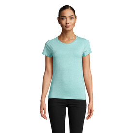 CRUSADER WOMEN T-Shirt 150g - Heather Light Green bedrucken, Art.-Nr. S03581-EJ-XXL