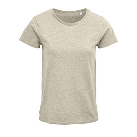 CRUSADER WOMEN T-Shirt 150g - Heather Beige bedrucken, Art.-Nr. S03581-HB-XXL