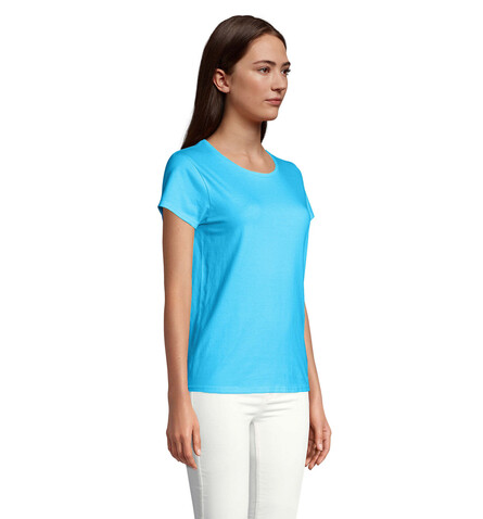 CRUSADER WOMEN T-Shirt 150g - Aqua bedrucken, Art.-Nr. S03581-AQ-L CRUSADER WOMEN T-Shirt 150g - Aqua bedrucken, Art.-Nr. S03581-AQ-L