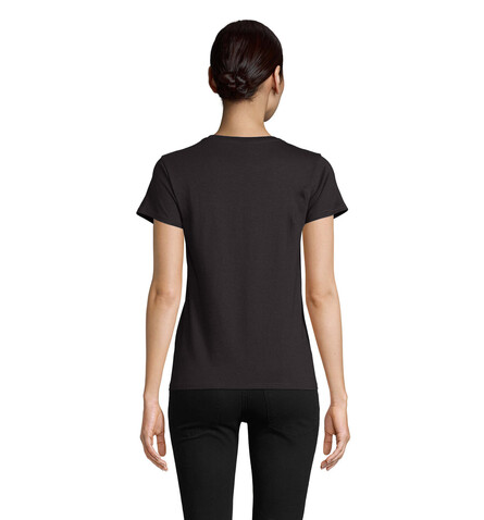 CRUSADER WOMEN T-Shirt 150g - Deep Black bedrucken, Art.-Nr. S03581-DB-M
