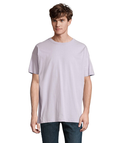 BOXY MEN T-SHIRT OVERSIZE - Lilac bedrucken, Art.-Nr. S03806-LL-XXL
