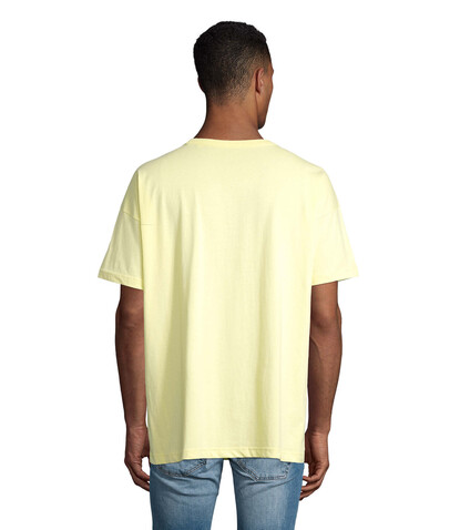 BOXY MEN T-SHIRT OVERSIZE - Hellgelb bedrucken, Art.-Nr. S03806-LY-S