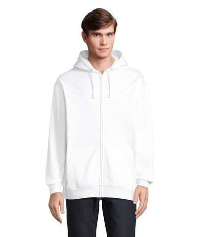CARTER Full Zip Hoodie - White bedrucken, Art.-Nr. S03812-WH-XXS CARTER Full Zip Hoodie - White bedrucken, Art.-Nr. S03812-WH-XXS