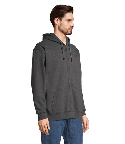 CARTER Full Zip Hoodie - Charcoal Melange bedrucken, Art.-Nr. S03812-CE-S CARTER Full Zip Hoodie - Charcoal Melange bedrucken, Art.-Nr. S03812-CE-S