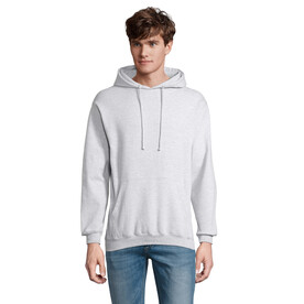 CONDOR Unisex Hoodie - Grau-Melange 2 bedrucken, Art.-Nr. S03815-GY-XXL