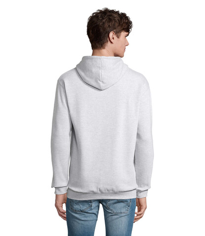CONDOR Unisex Hoodie - Grau-Melange 2 bedrucken, Art.-Nr. S03815-GY-4XL